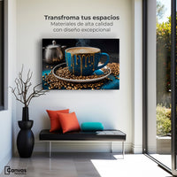 Cuadros Decorativos Canvas Revolution | Cafe Azul Celestial | Montaje1