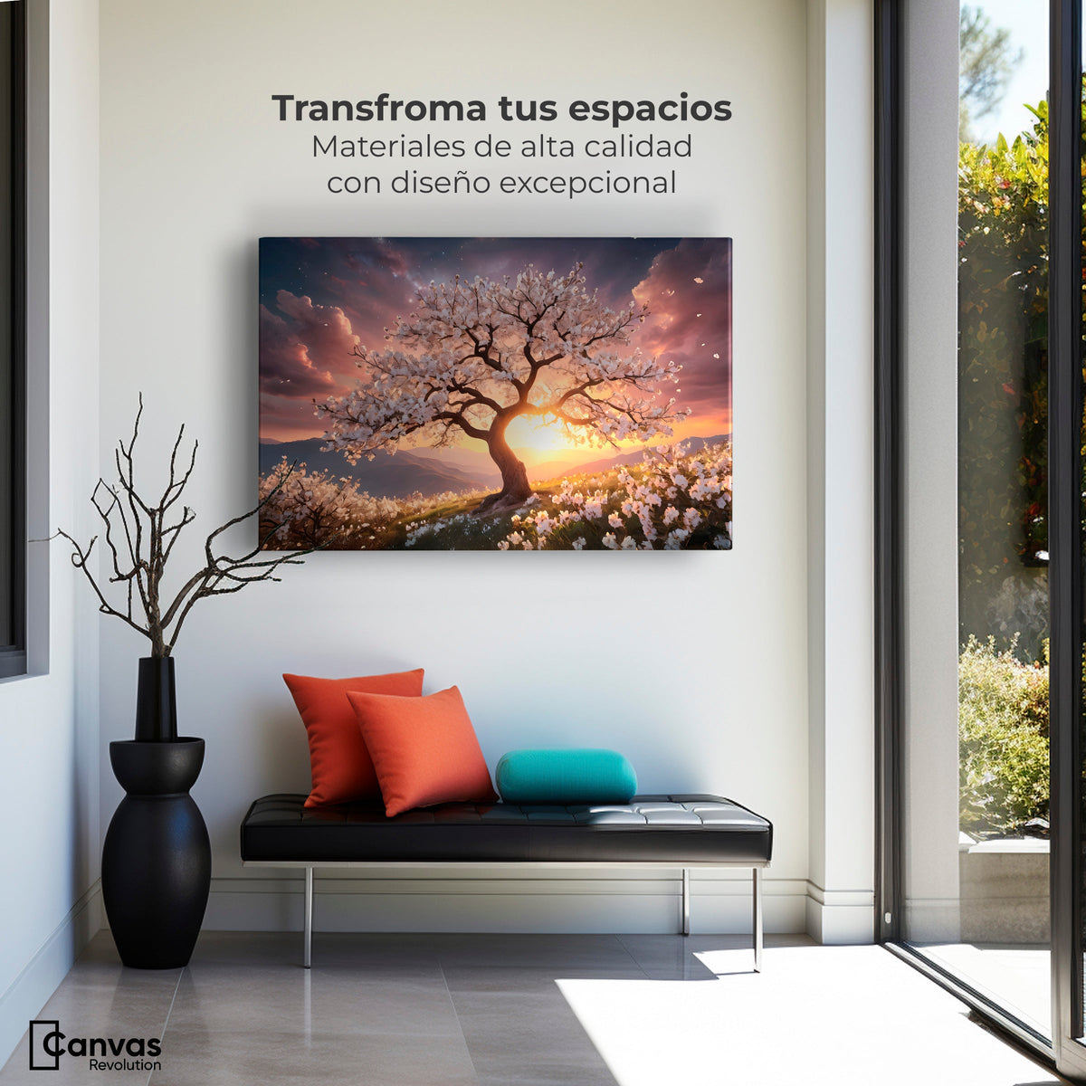 Cuadros Decorativos Canvas Revolution | Calido Resplandor | Montaje1