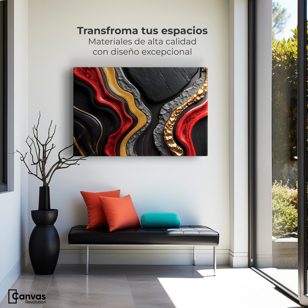 Cuadros Decorativos Canvas Revolution | Capas Etereas | Montaje1
