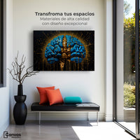 Cuadros Decorativos Canvas Revolution | Cerebro Luminoso | Montaje1