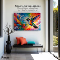 Cuadros Decorativos Canvas Revolution | Colibri Celestial | Montaje1