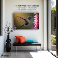 Cuadros Decorativos Canvas Revolution | Colibri Elegante | Montaje1