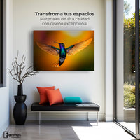 Cuadros Decorativos Canvas Revolution | Colibri Encantado | Montaje1