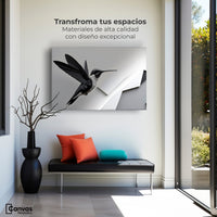 Cuadros Decorativos Canvas Revolution | Colibri Geometrico | Montaje1