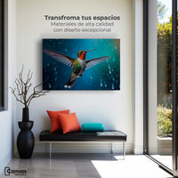 Cuadros Decorativos Canvas Revolution | Colibri Mistico | Montaje1