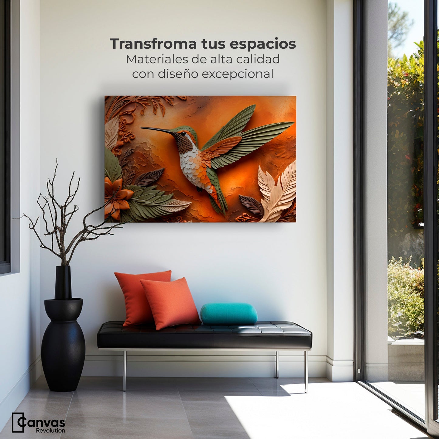 Cuadros Decorativos Canvas Revolution | Colibri Sublime | Montaje1