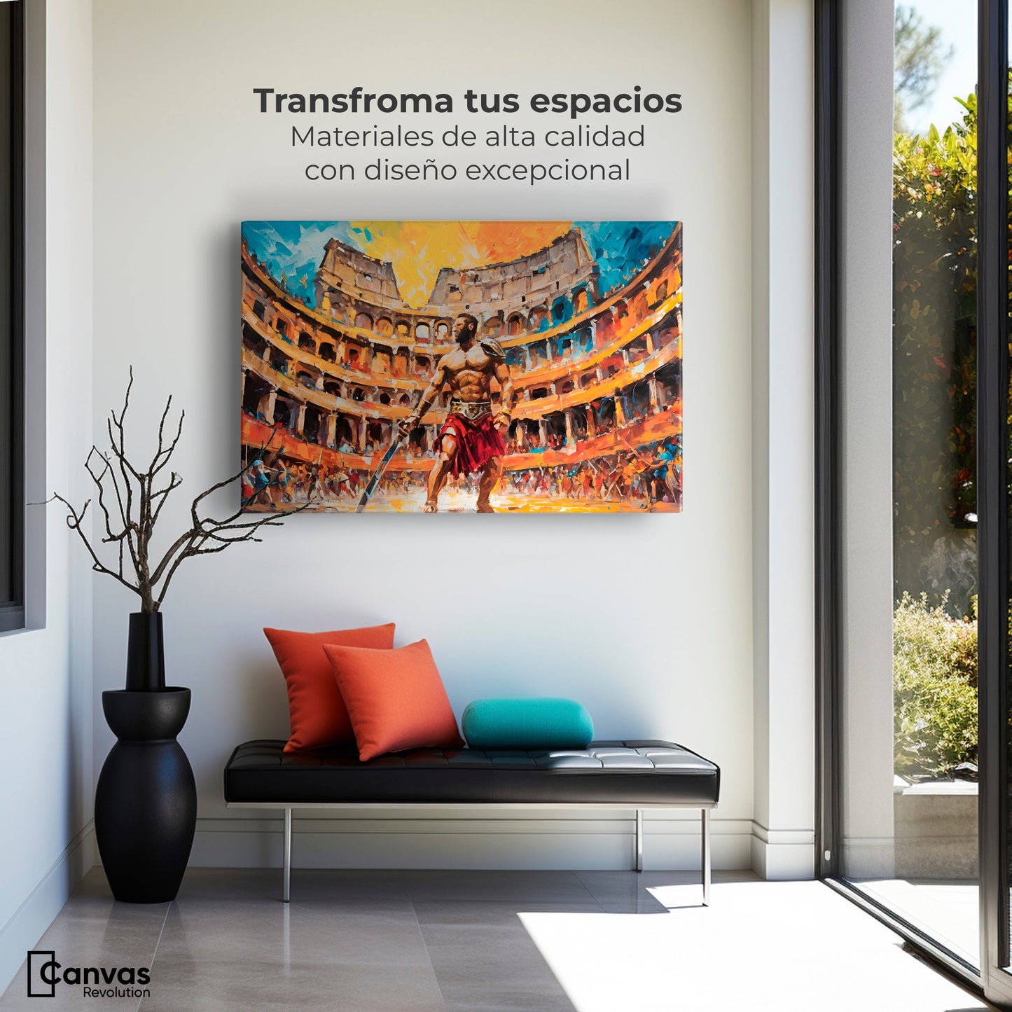 Cuadros Decorativos Canvas Revolution | Combate Gladiador | Montaje1