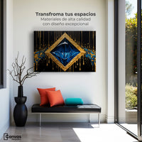 Cuadros Decorativos Canvas Revolution | Diamante Zafiro | Montaje1