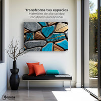 Cuadros Decorativos Canvas Revolution | Elegancia Geologica | Montaje1