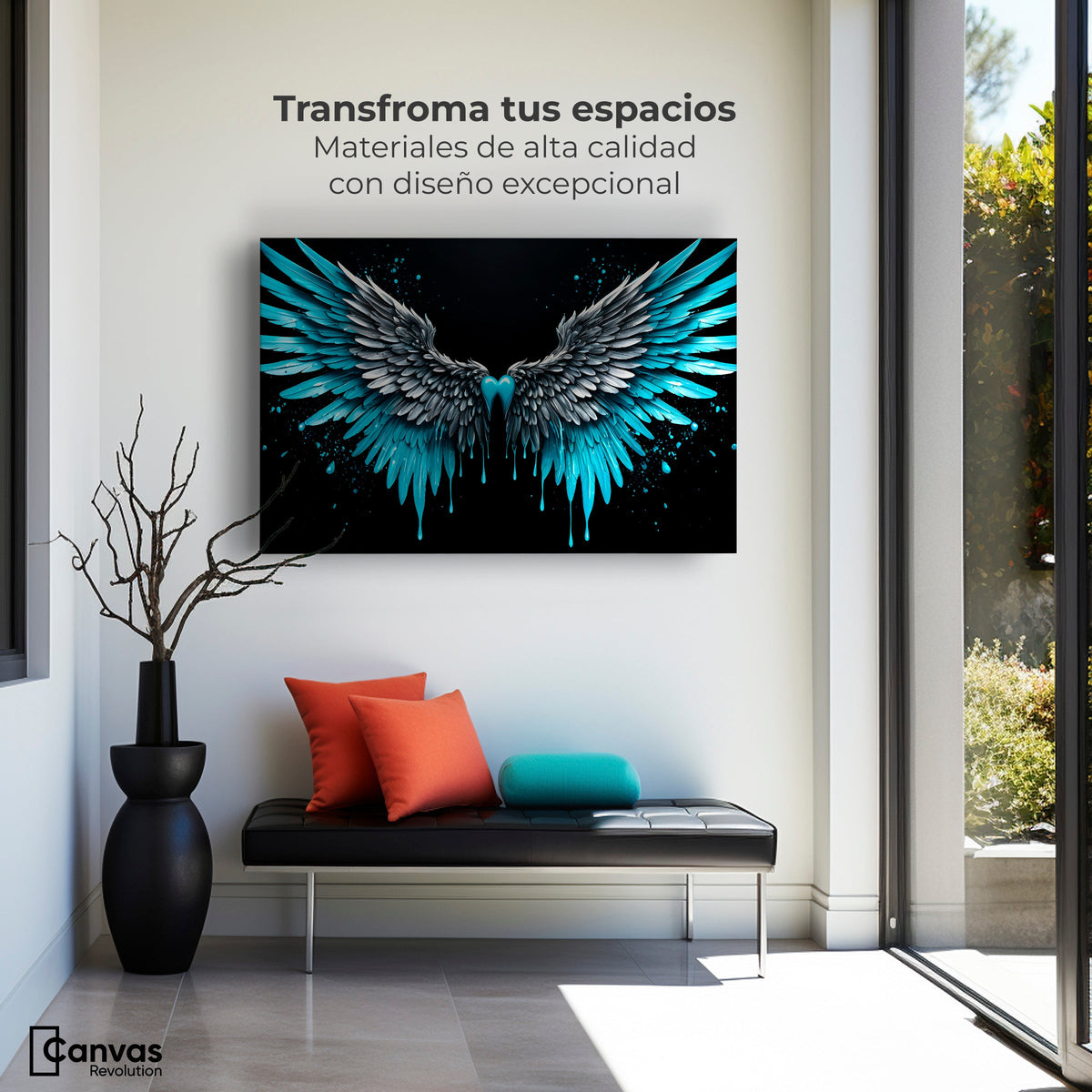 Cuadros Decorativos Canvas Revolution | Esencia De Angeles | Montaje1
