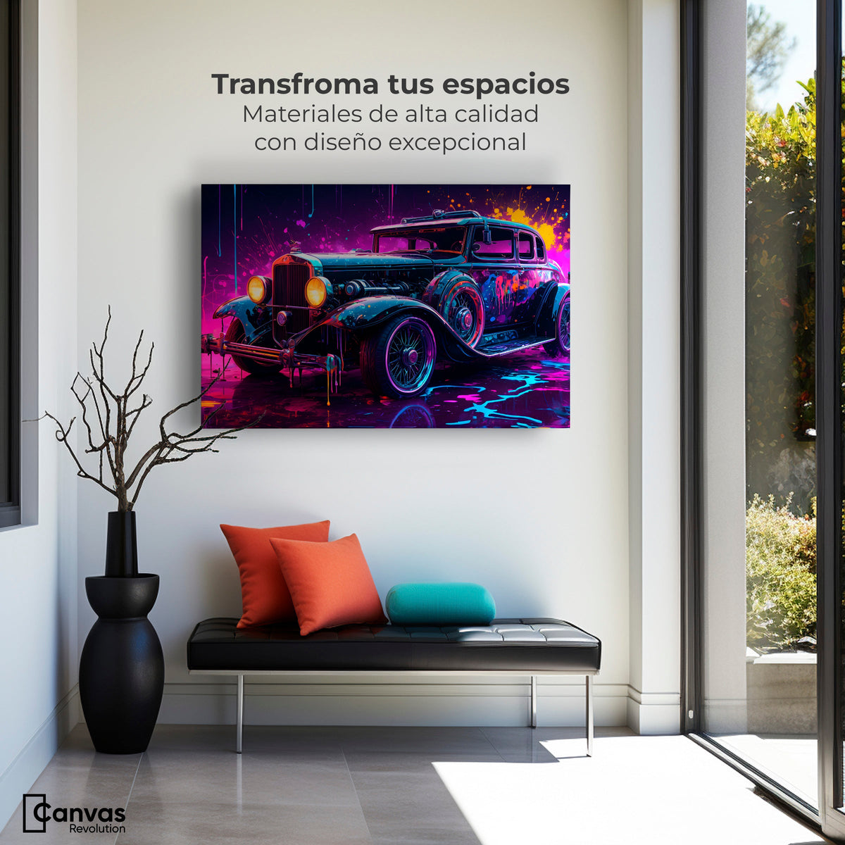 Cuadros Decorativos Canvas Revolution | Explosion Retro | Montaje1
