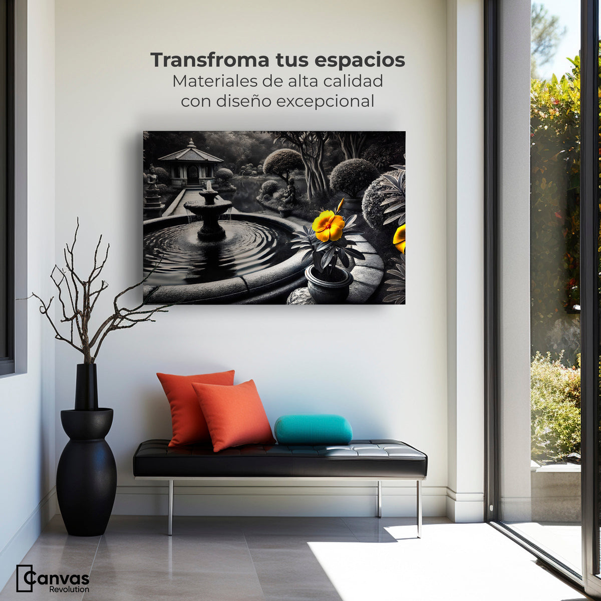 Cuadros Decorativos Canvas Revolution | Florecer Y Fluir | Montaje1