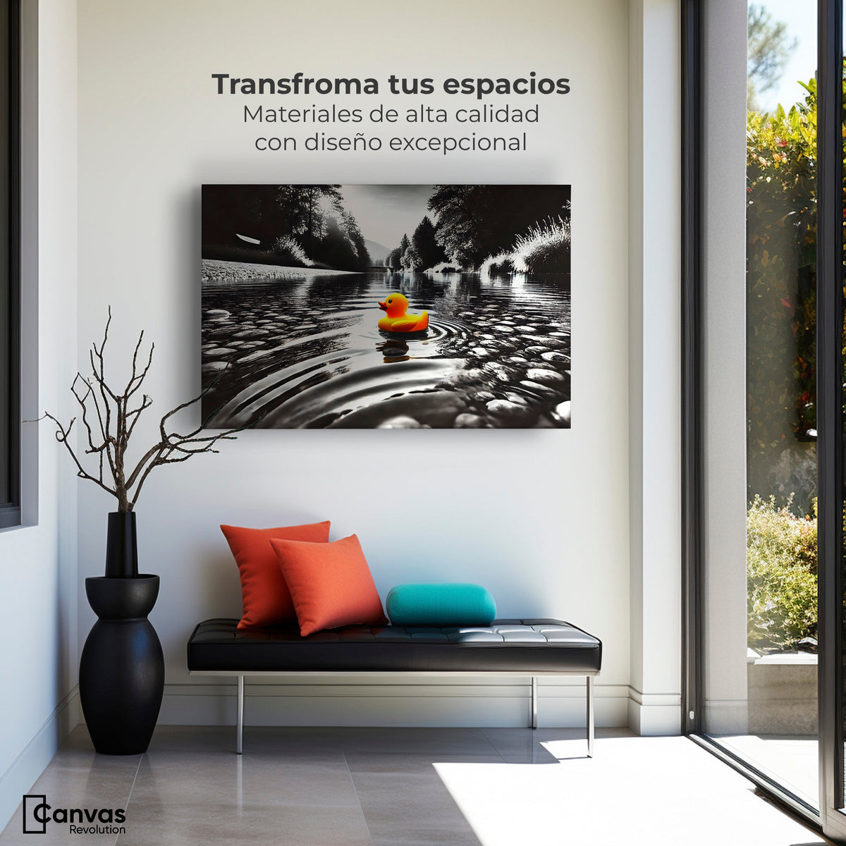 Cuadros Decorativos Canvas Revolution | Flotando Solo | Montaje1