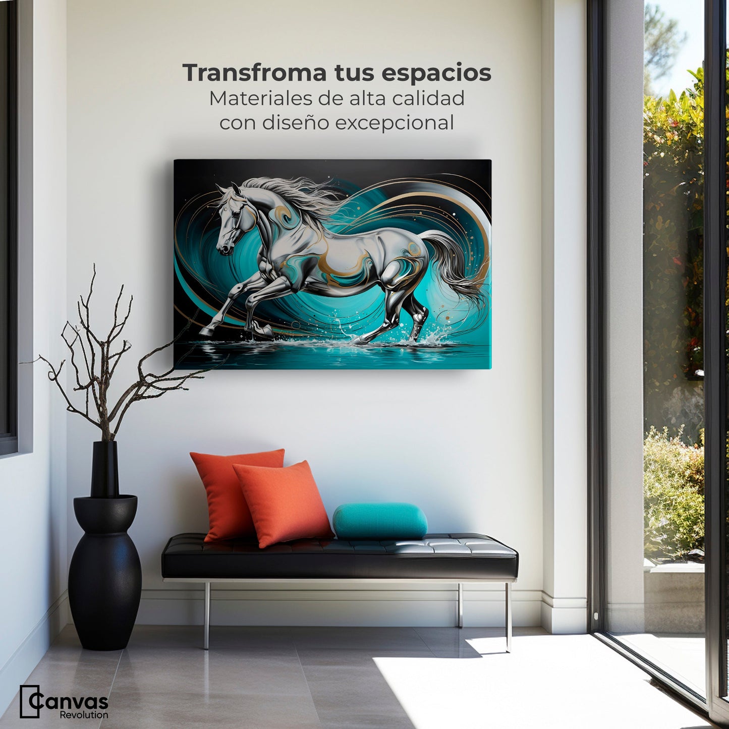Cuadros Decorativos Canvas Revolution | Fuerza Caballo | Montaje1