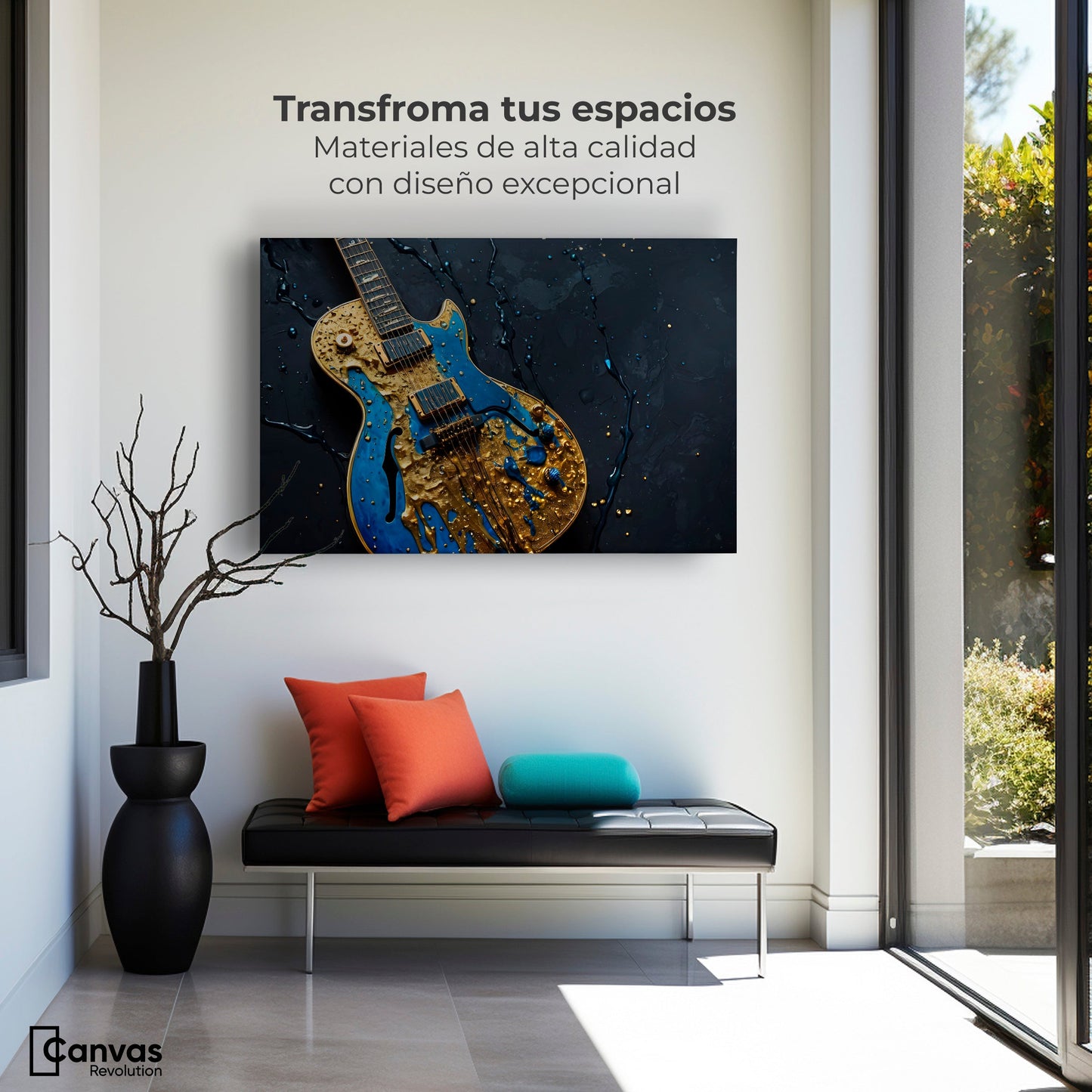 Cuadros Decorativos Canvas Revolution | Guitarra Celestial | Montaje1