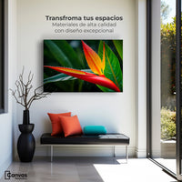 Cuadros Decorativos Canvas Revolution | Llama De Heliconia | Montaje1