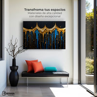Cuadros Decorativos Canvas Revolution | Lluvia Brillante | Montaje1
