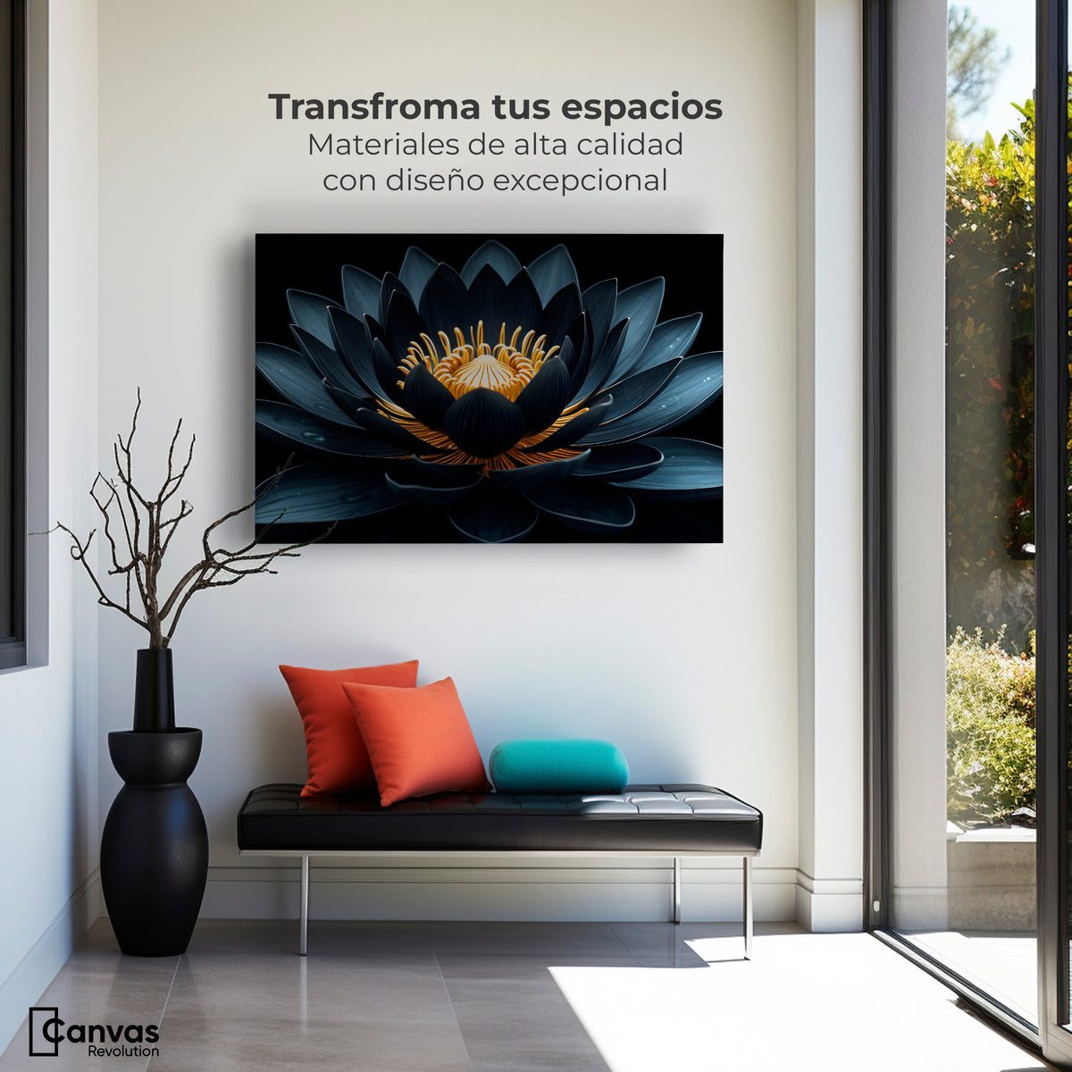 Cuadros Decorativos Canvas Revolution | Loto En Sombra | Montaje1