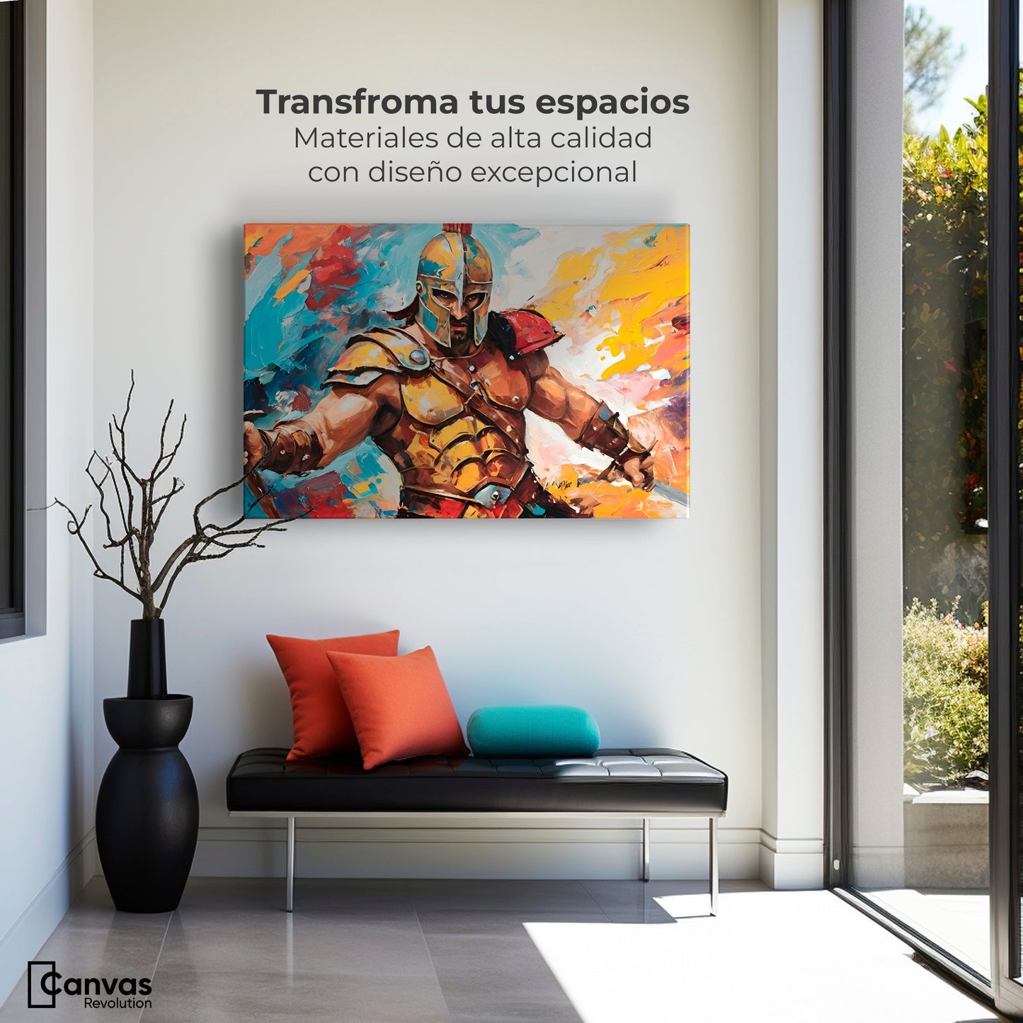 Cuadros Decorativos Canvas Revolution | Lucha Espartana | Montaje1