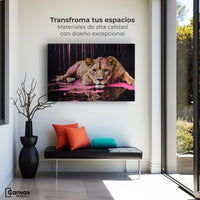 Cuadros Decorativos Canvas Revolution | Majestad Rosada | Montaje1
