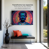 Cuadros Decorativos Canvas Revolution | Mandala Luminoso | Montaje1