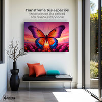 Cuadros Decorativos Canvas Revolution | Mariposa En El Alba | Montaje1
