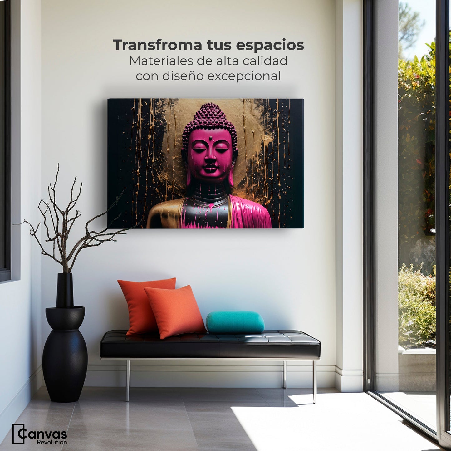 Cuadros Decorativos Canvas Revolution | Meditacion Vibrante | Montaje1