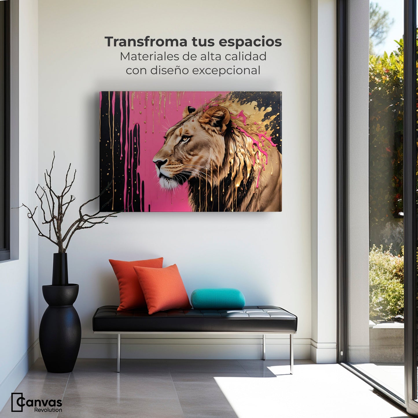 Cuadros Decorativos Canvas Revolution | Melena Majestuosa | Montaje1