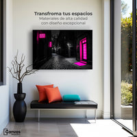 Cuadros Decorativos Canvas Revolution | Neon En La Noche | Montaje1
