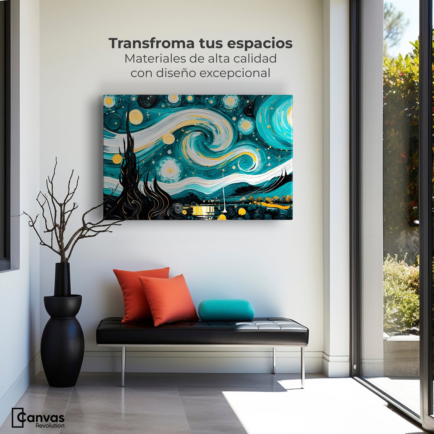 Cuadros Decorativos Canvas Revolution | Paz Estrellada | Montaje1