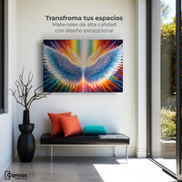 Cuadros Decorativos Canvas Revolution | Plumas De Luz | Montaje1