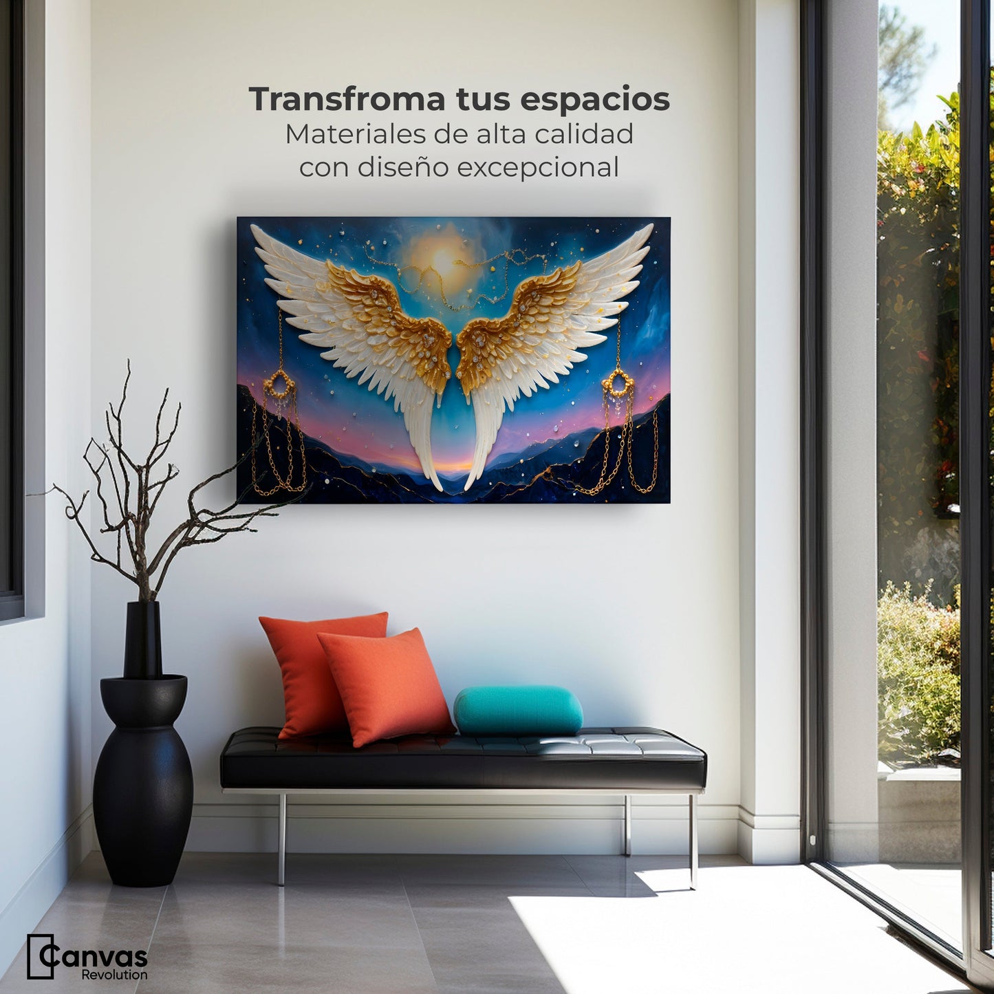 Cuadros Decorativos Canvas Revolution | Plumas Eternas | Montaje1