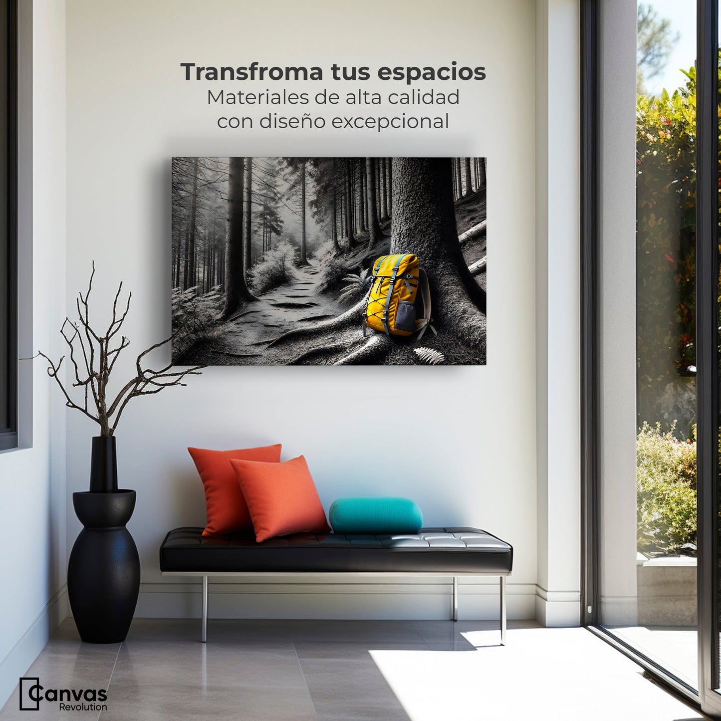 Cuadros Decorativos Canvas Revolution | Rastro Amarillo | Montaje1