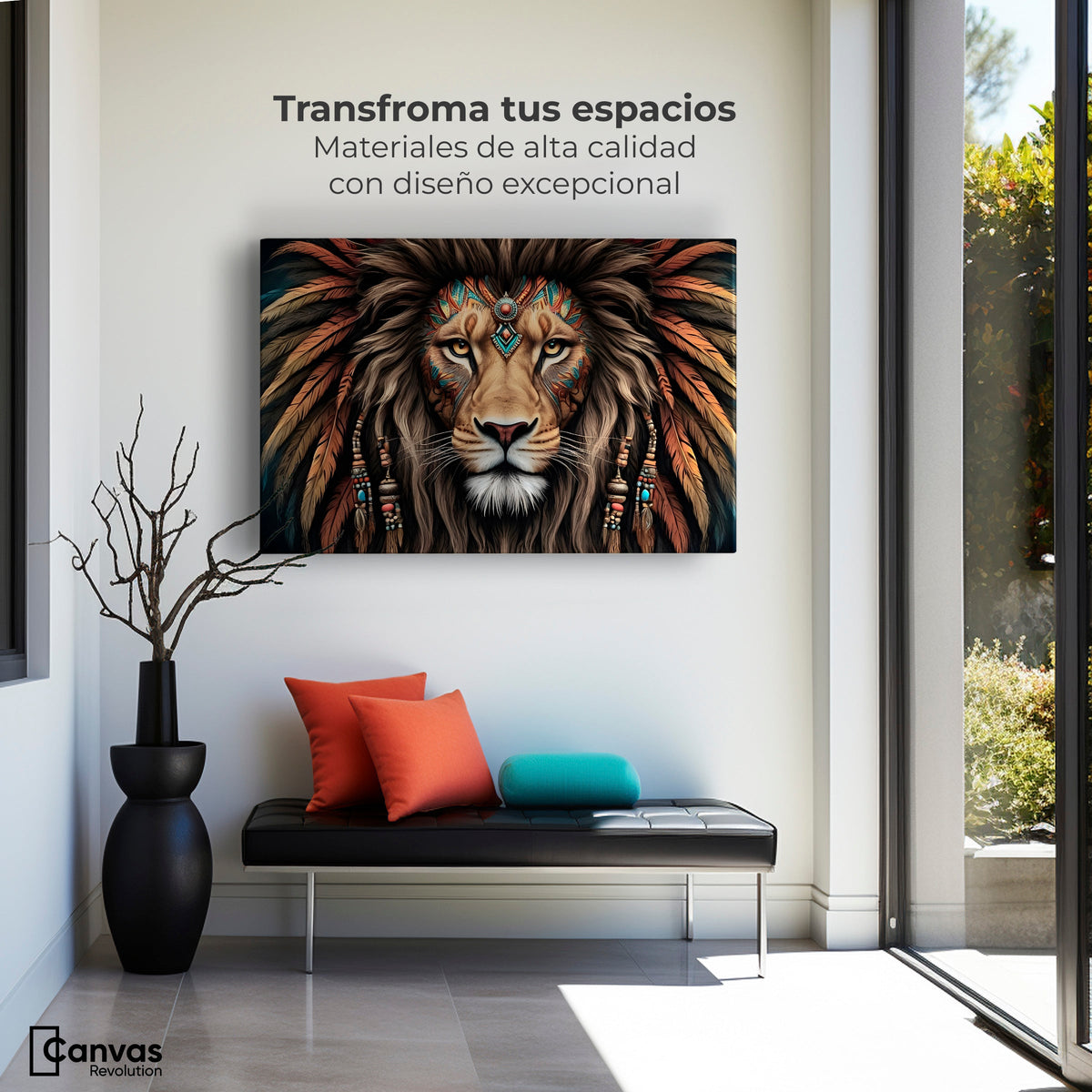 Cuadros Decorativos Canvas Revolution | Realeza Salvaje | Montaje1