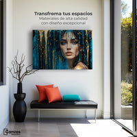 Cuadros Decorativos Canvas Revolution | Reflejos Dorados | Montaje1