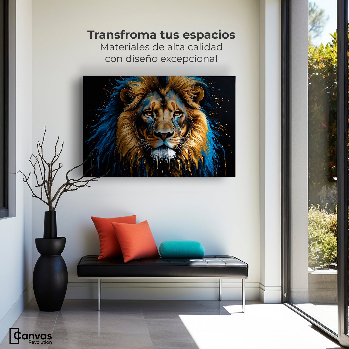 Cuadros Decorativos Canvas Revolution | Rey Majestuosidad | Montaje1