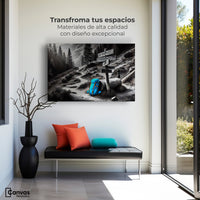 Cuadros Decorativos Canvas Revolution | Rumbo Al Bosque | Montaje1