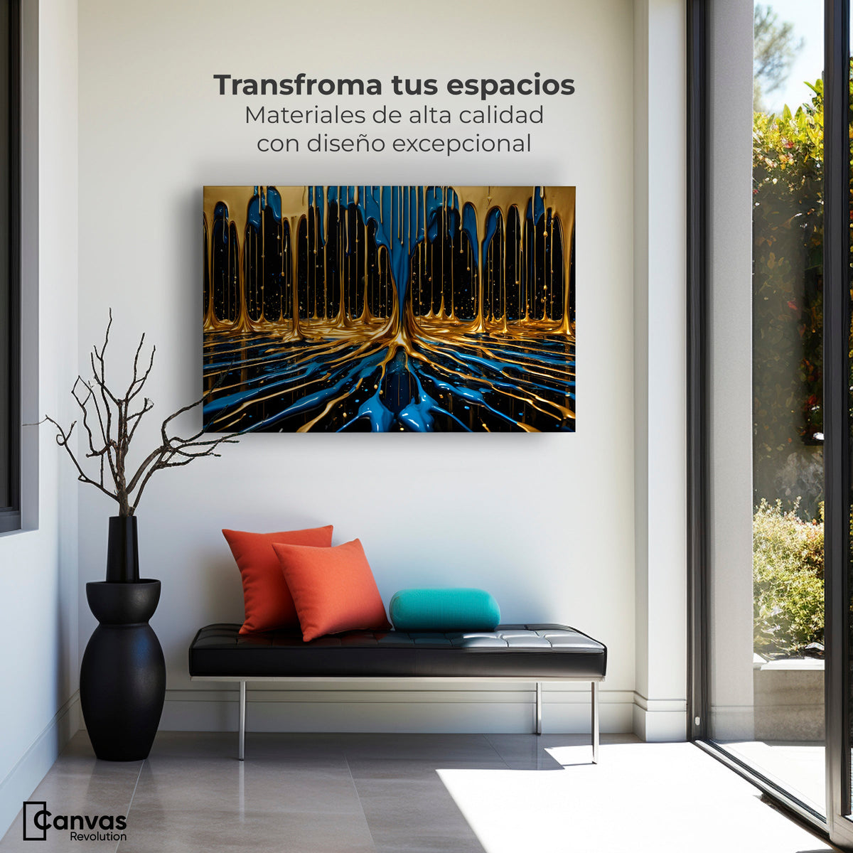 Cuadros Decorativos Canvas Revolution | Simetria Liquida | Montaje1