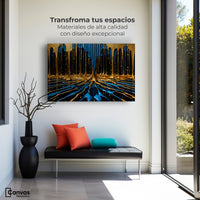 Cuadros Decorativos Canvas Revolution | Simetria Liquida | Montaje1
