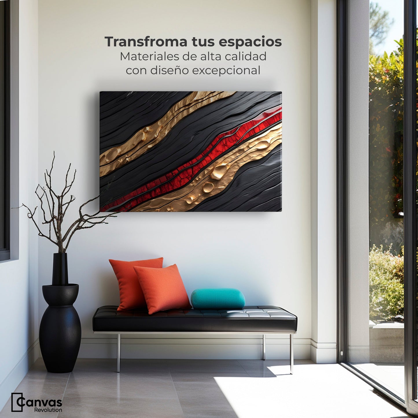 Cuadros Decorativos Canvas Revolution | Sinfonia Abstracta | Montaje1