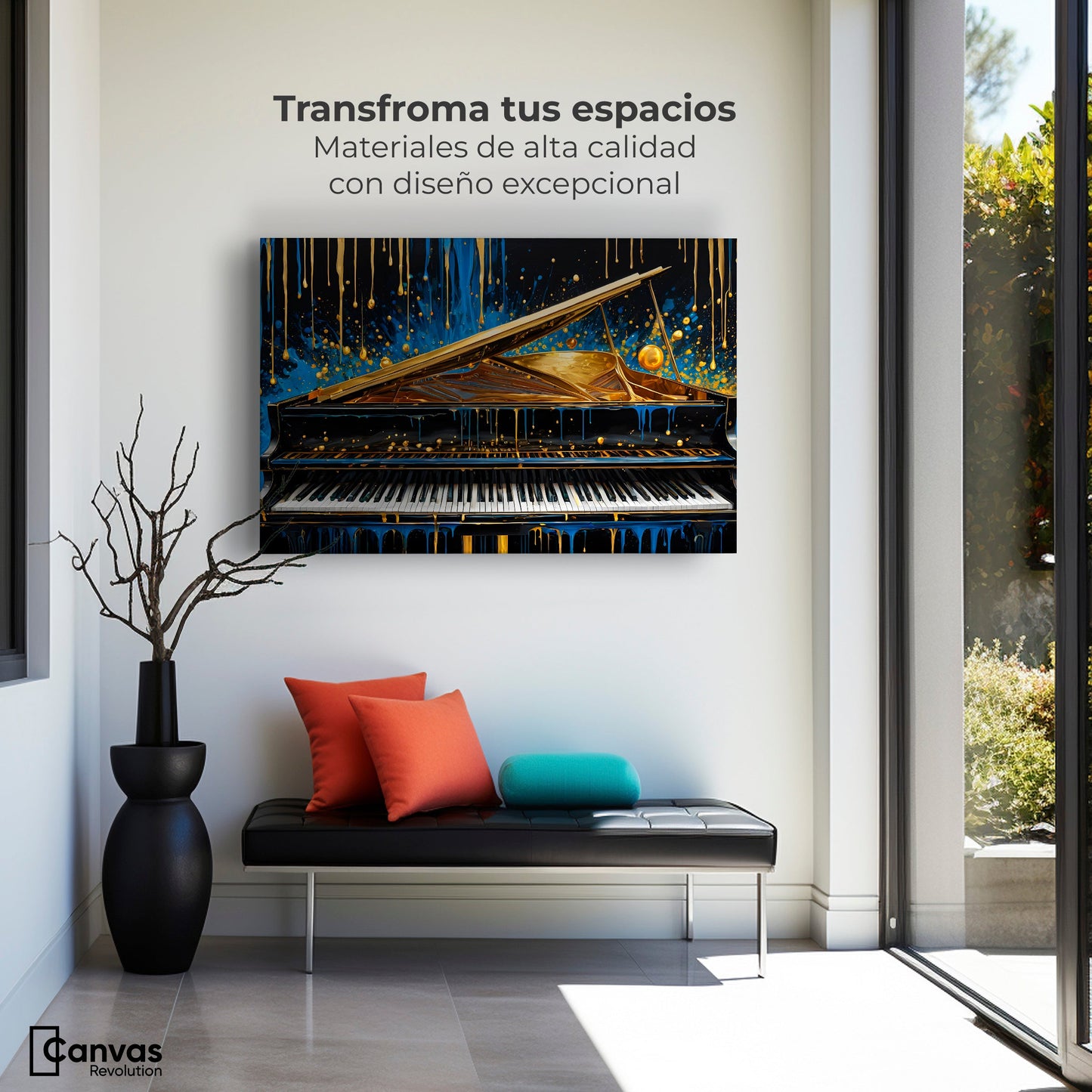 Cuadros Decorativos Canvas Revolution | Sinfonia Cromatica | Montaje1