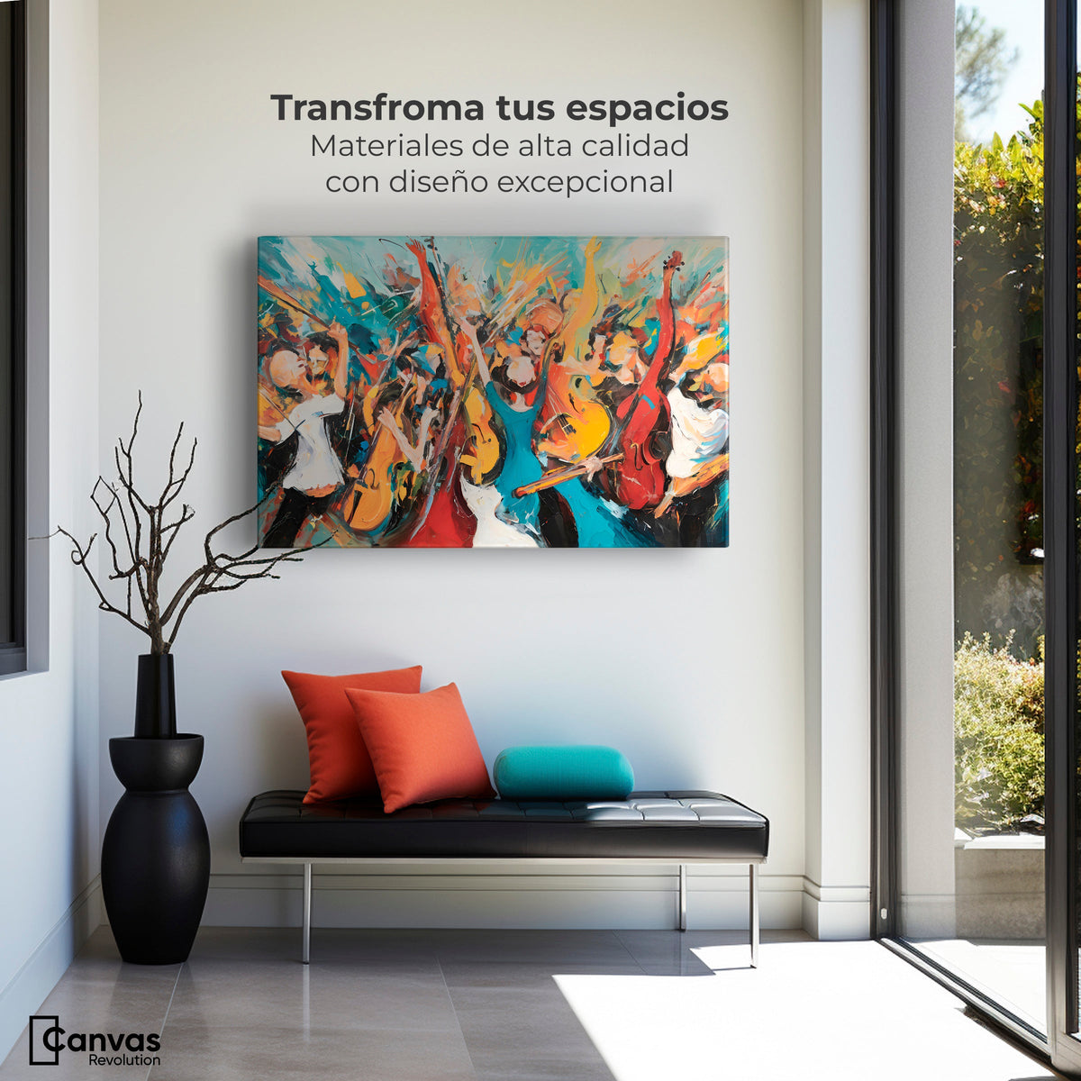 Cuadros Decorativos Canvas Revolution | Sinfonia Vibrante | Montaje1