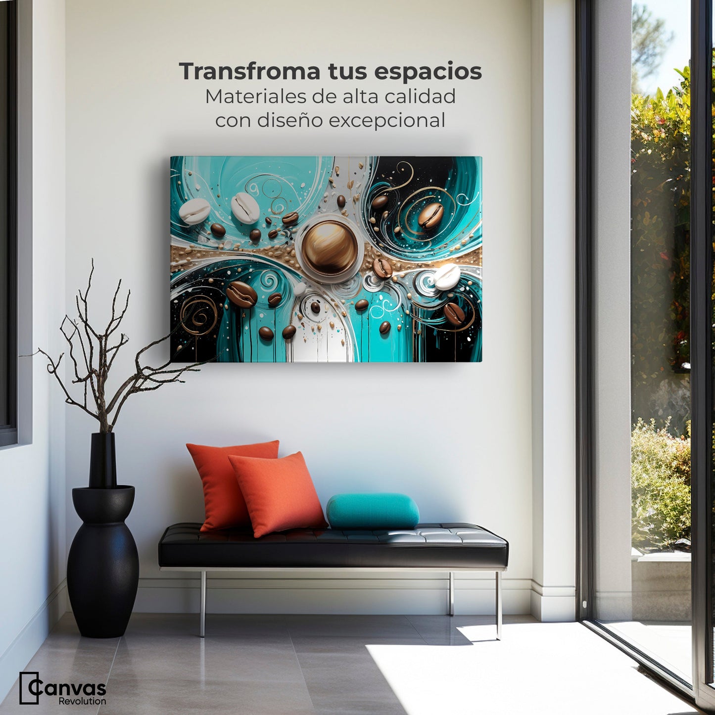 Cuadros Decorativos Canvas Revolution | Susurros De Oro | Montaje1