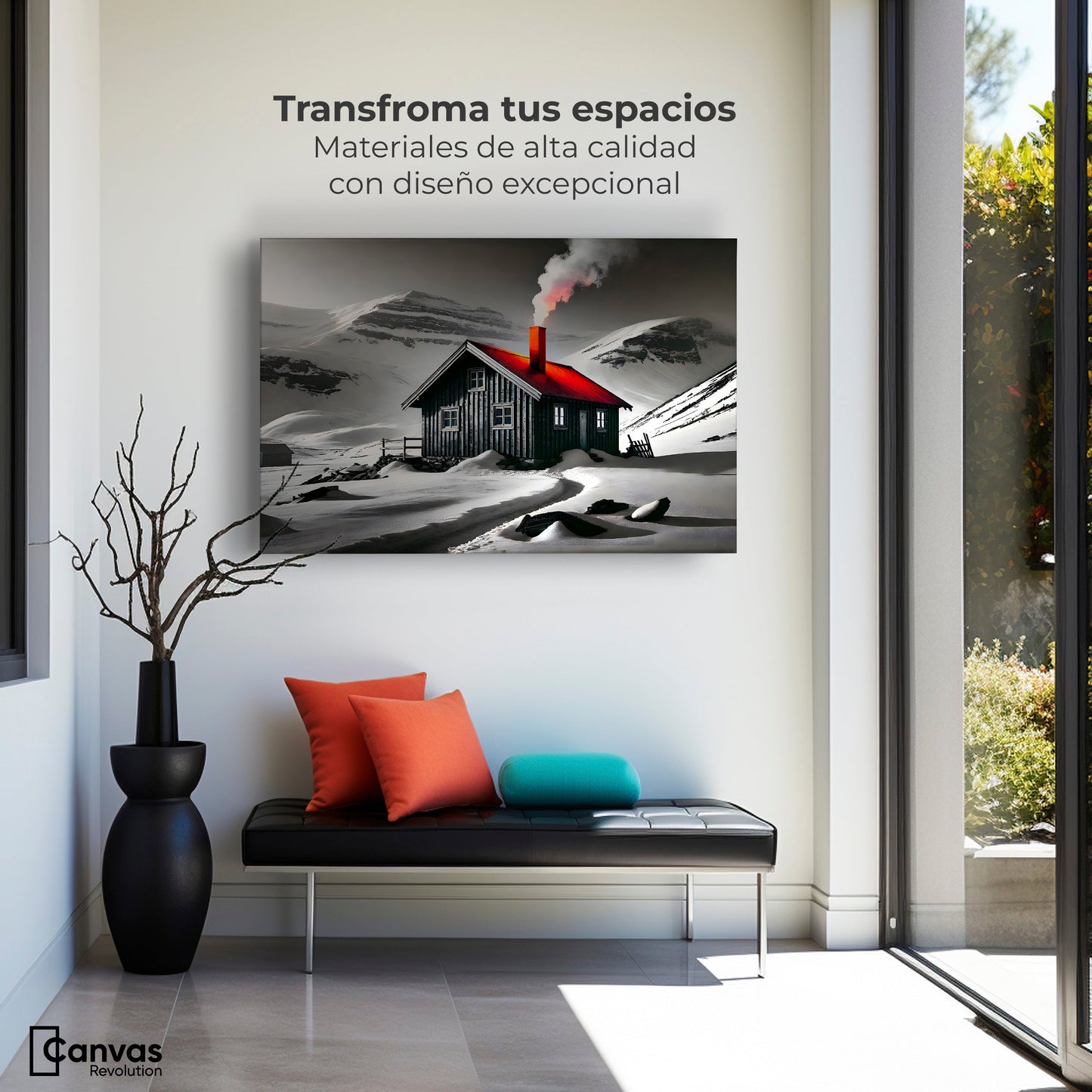 Cuadros Decorativos Canvas Revolution | Techo En Fuego | Montaje1