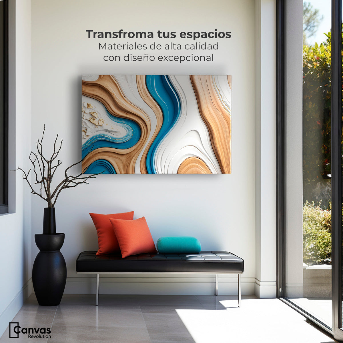 Cuadros Decorativos Canvas Revolution | Texturas Naturales | Montaje1