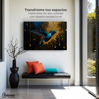 Cuadros Decorativos Canvas Revolution | Travesia Dorada | Montaje1