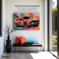 Cuadros Decorativos Canvas Revolution | Truck In Colors | Montaje1