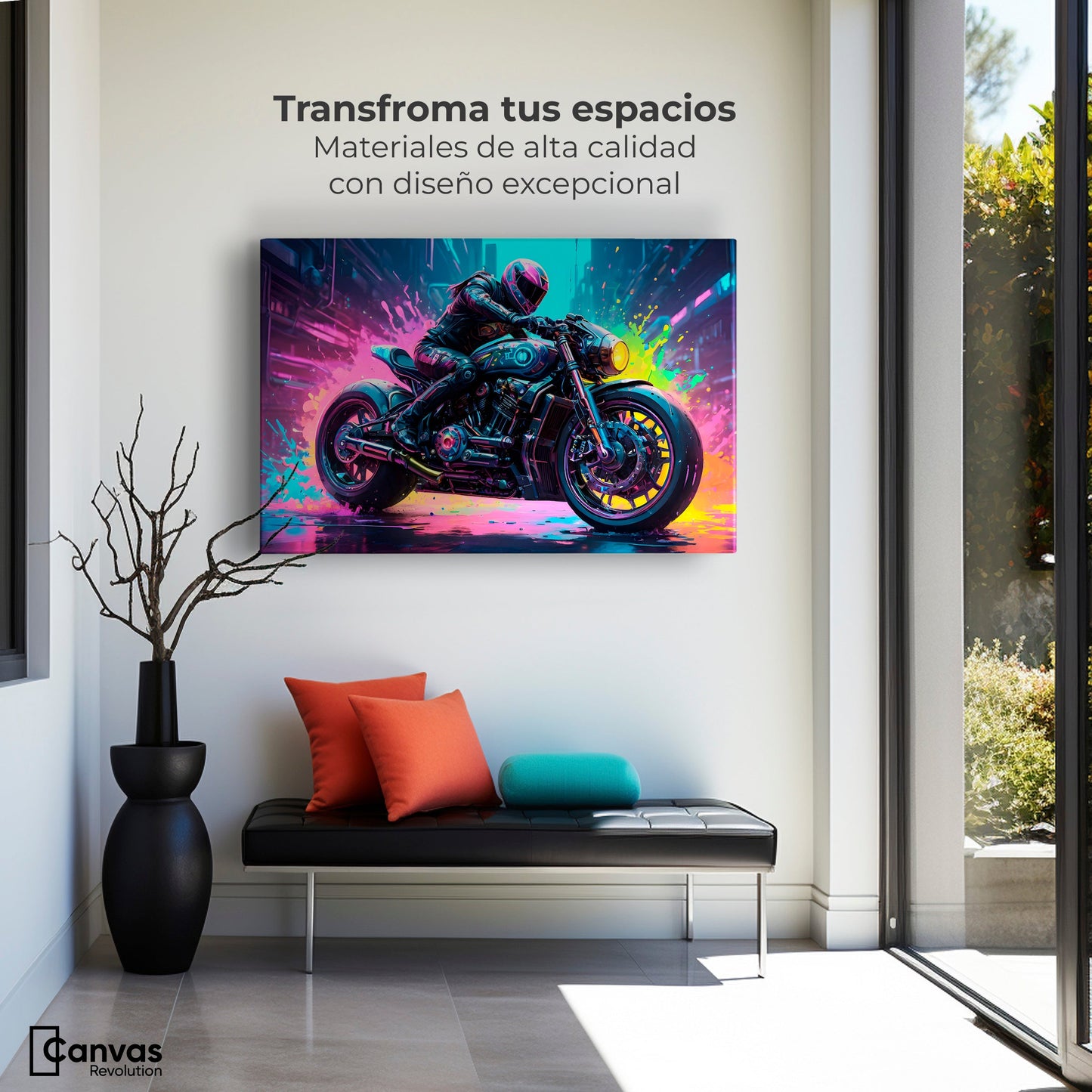 Cuadros Decorativos Canvas Revolution | Velocidad Luminosa | Montaje1