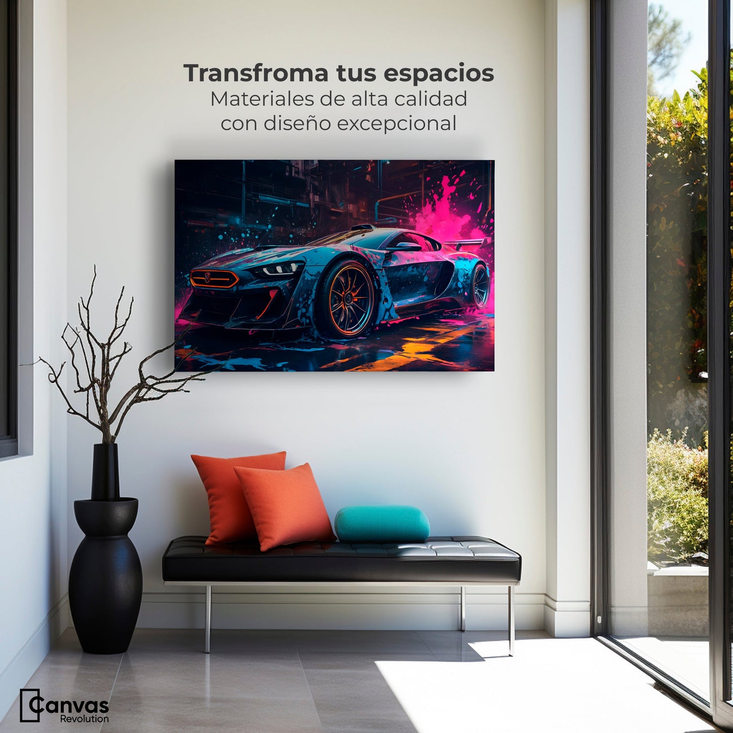 Cuadros Decorativos Canvas Revolution | Velocidad Vibrante | Montaje1
