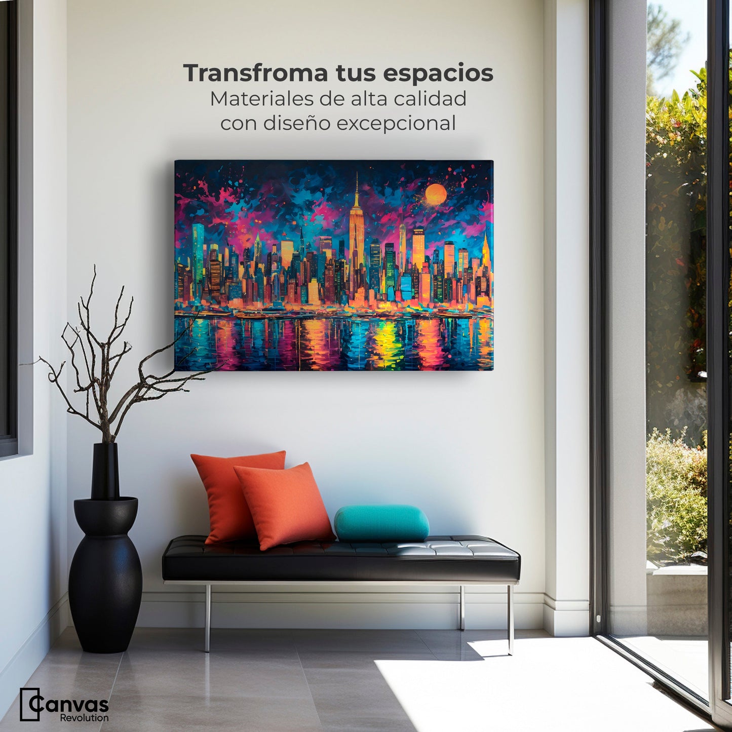 Cuadros Decorativos Canvas Revolution | Vibrancia Nocturna | Montaje1